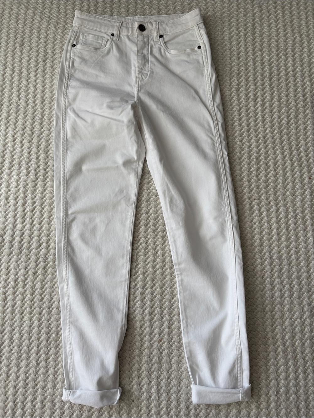 Anne Fontaine White Boyfriend Jeans 36
